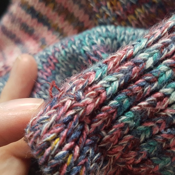 GAP 100% Cotton Women's Marl Knit Boat Neck Sweater Multicolour Size XL - Picture 14 of 15